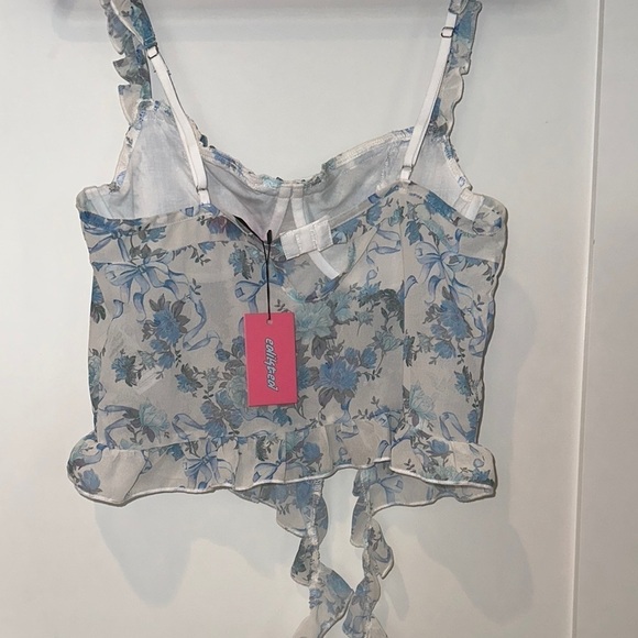 Edikted Floral Sweetheart Floral Corset Cami  Bra Top. NWT - Picture 6 of 15